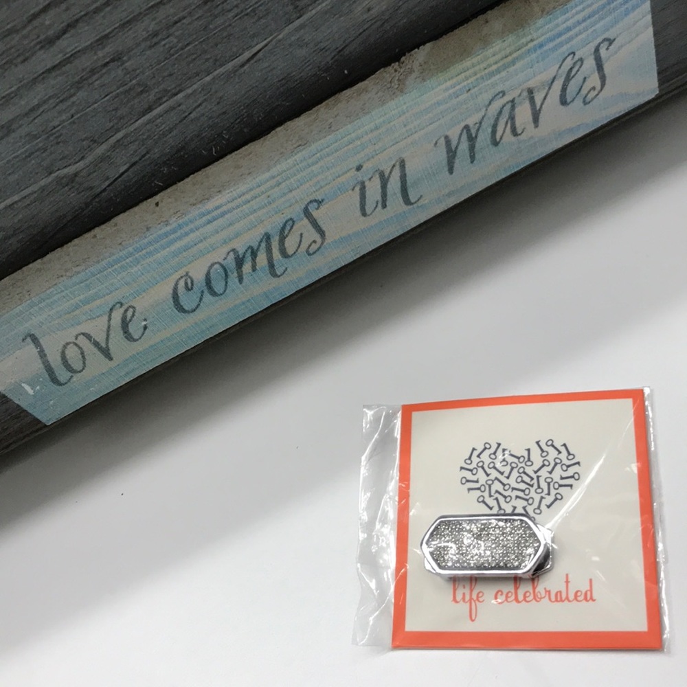 KEEP Collective Geo Bar - Pave Silver